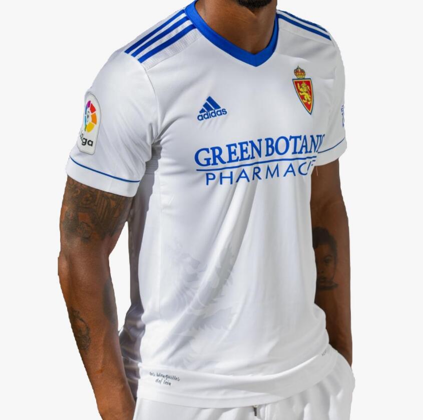 2021/22 Real Zaragoza Home Kit Soccer Jersey